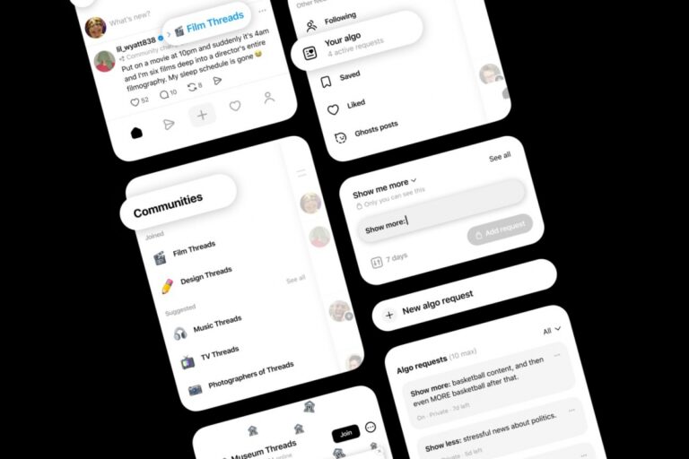 Threads reaches 500 million monthly users and reinforces its shift towards communities and algorithmic control
