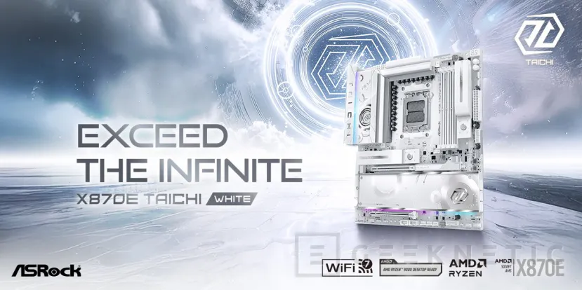 Geeknetic New ASRock X870E Taichi White with PCIe 5.0, WiFi 7 and 24+2+1 power phases 2