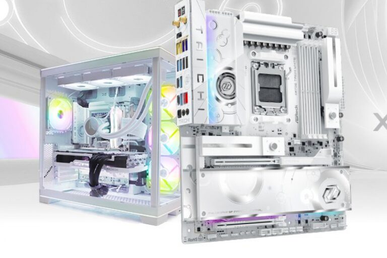 New ASRock X870E Taichi White with PCIe 5.0, WiFi 7 and 24+2+1 power phases