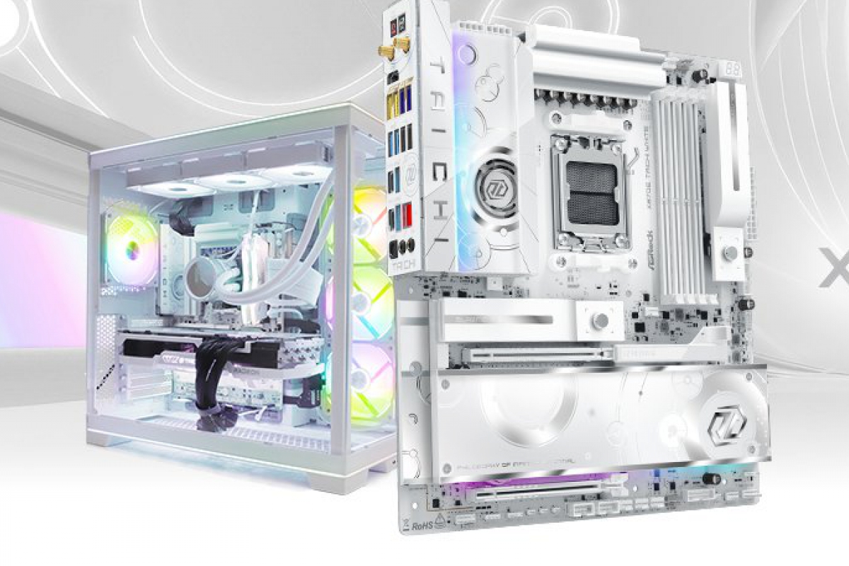 New ASRock X870E Taichi White with PCIe 5.0, WiFi 7 and 24+2+1 power phases