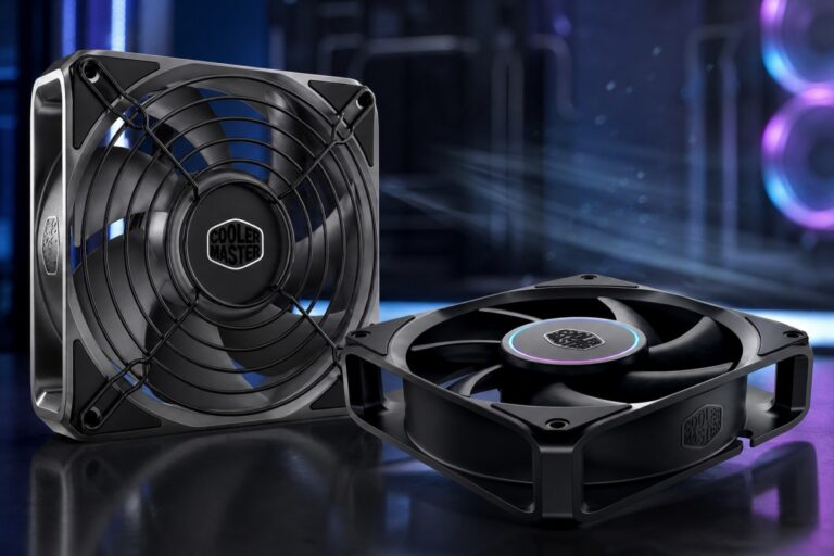 Cooler Master's new fans use cast aluminum blades to avoid deformation at high revolutions
