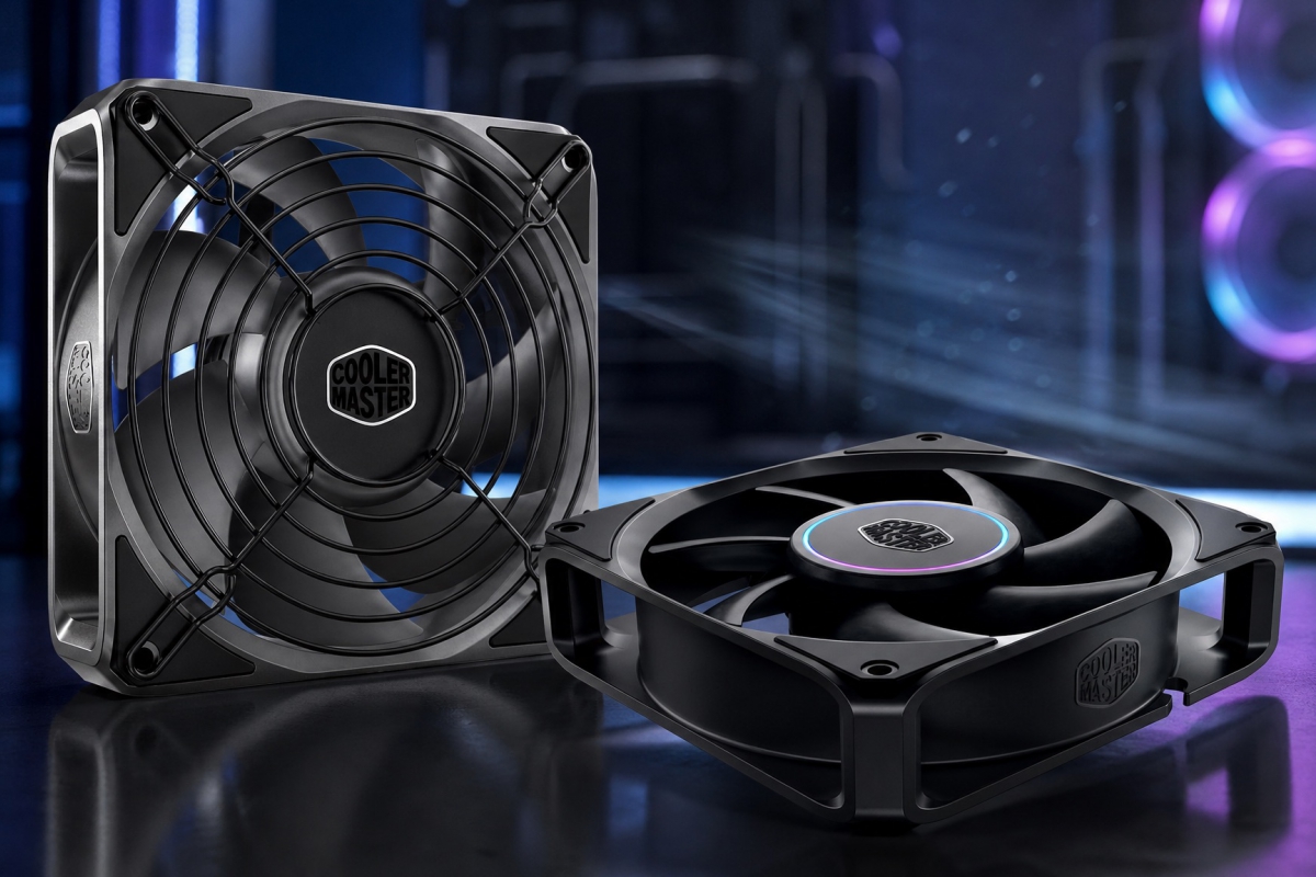 Cooler Master's new fans use cast aluminum blades to avoid deformation at high revolutions