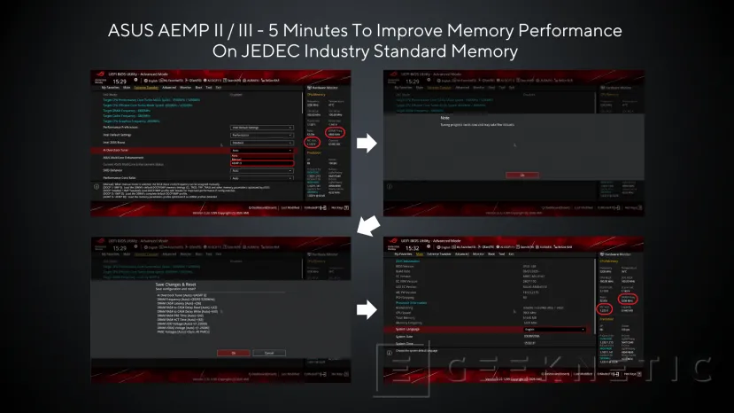 Geeknetic ASUS AEMP III improves mixed DDR5 memory support without XMP or EXPO 3 profiles