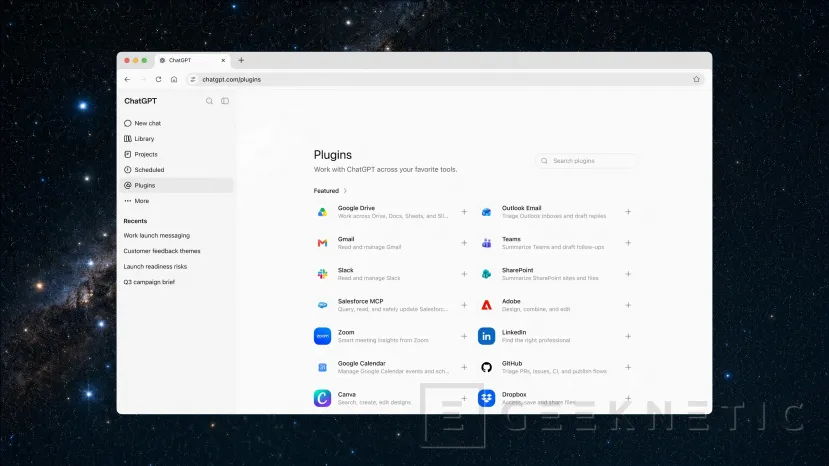 Geeknetic OpenAI closes its Atlas browser and launches Work to turn ChatGPT into a work agent connected to the web and apps 2