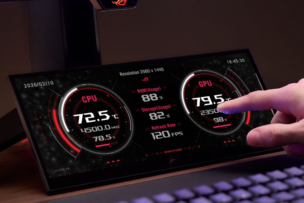 The ASUS ROG Strix XG129C arrives, a 12.3-inch ultra-wide touch monitor to control the PC while you play