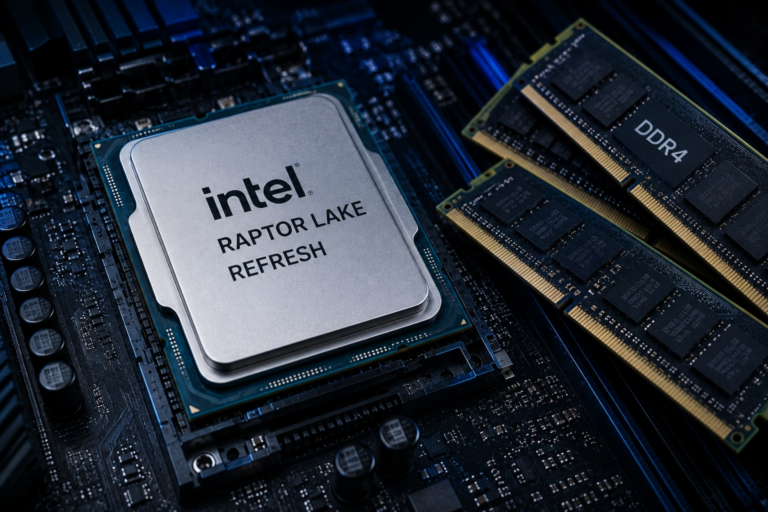 The Intel Raptor Lake Next for laptops will arrive to take advantage of the DDR4 memory stock