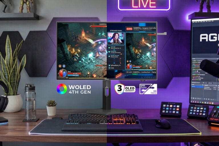 AGON's new OLED monitor jumps from 540 to 720 Hz by changing resolution on the fly