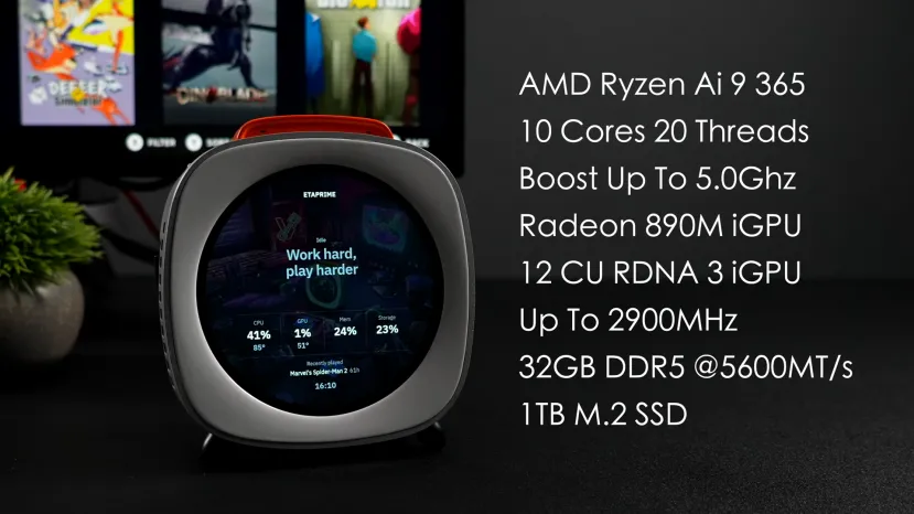 Geeknetic The Piston V is a Bazzite dual-boot Windows 11 gaming MiniPC with an AMD Ryzen AI 9 365 2