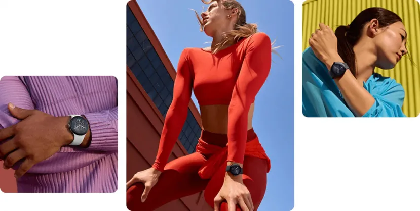 Geeknetic New images of the Google Pixel Watch 5 revealed reveal its health and sports functions and various colored straps 5