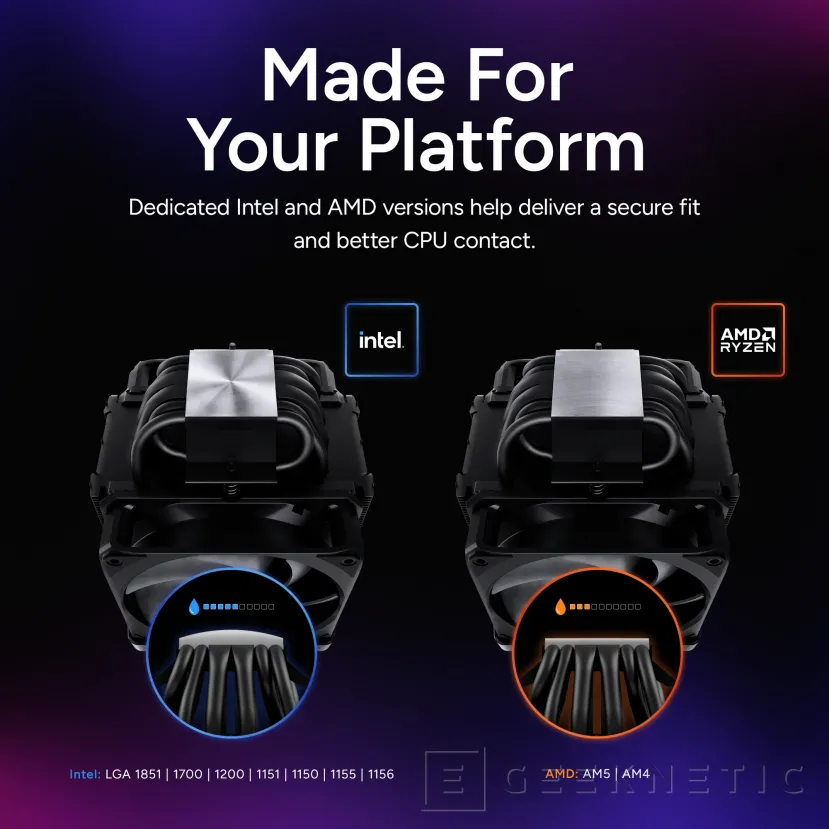 Geeknetic The new Cooler Master V8 ACE 3DHP is a single tower cooler with dual tower performance 5