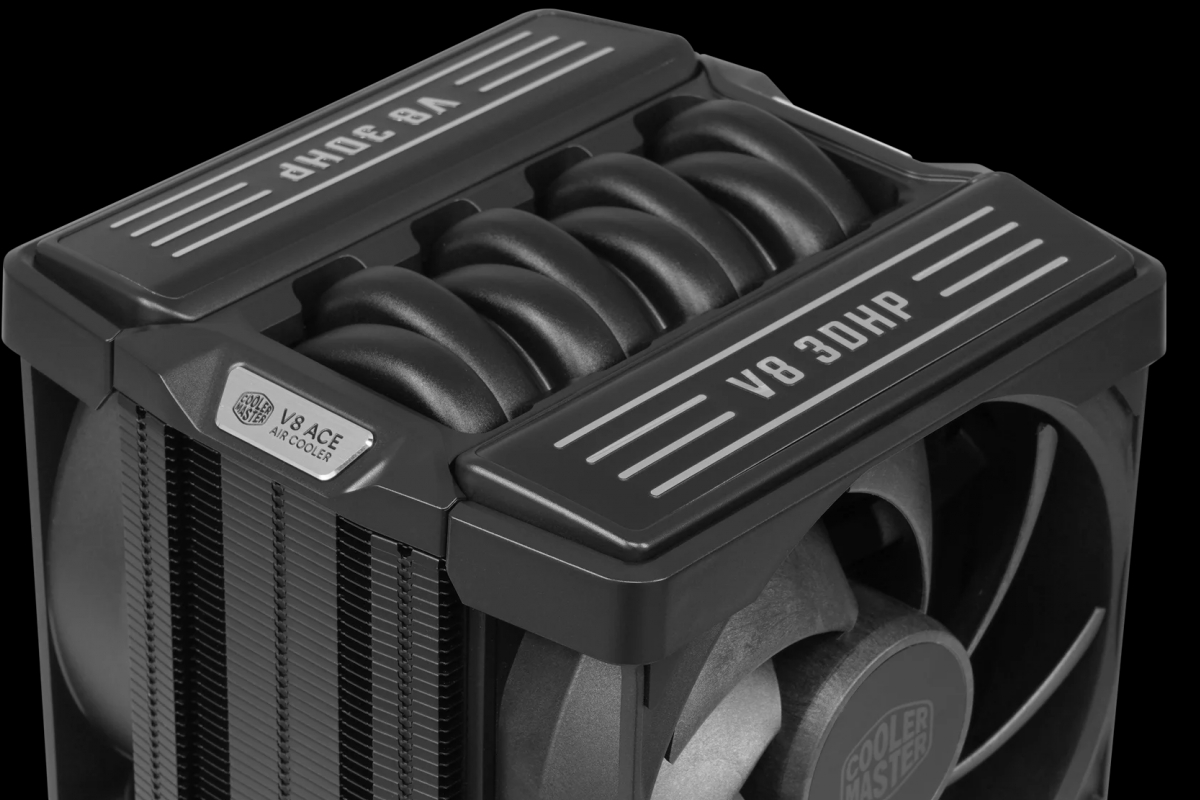 The new Cooler Master V8 ACE 3DHP is a single-tower cooler with dual-tower performance