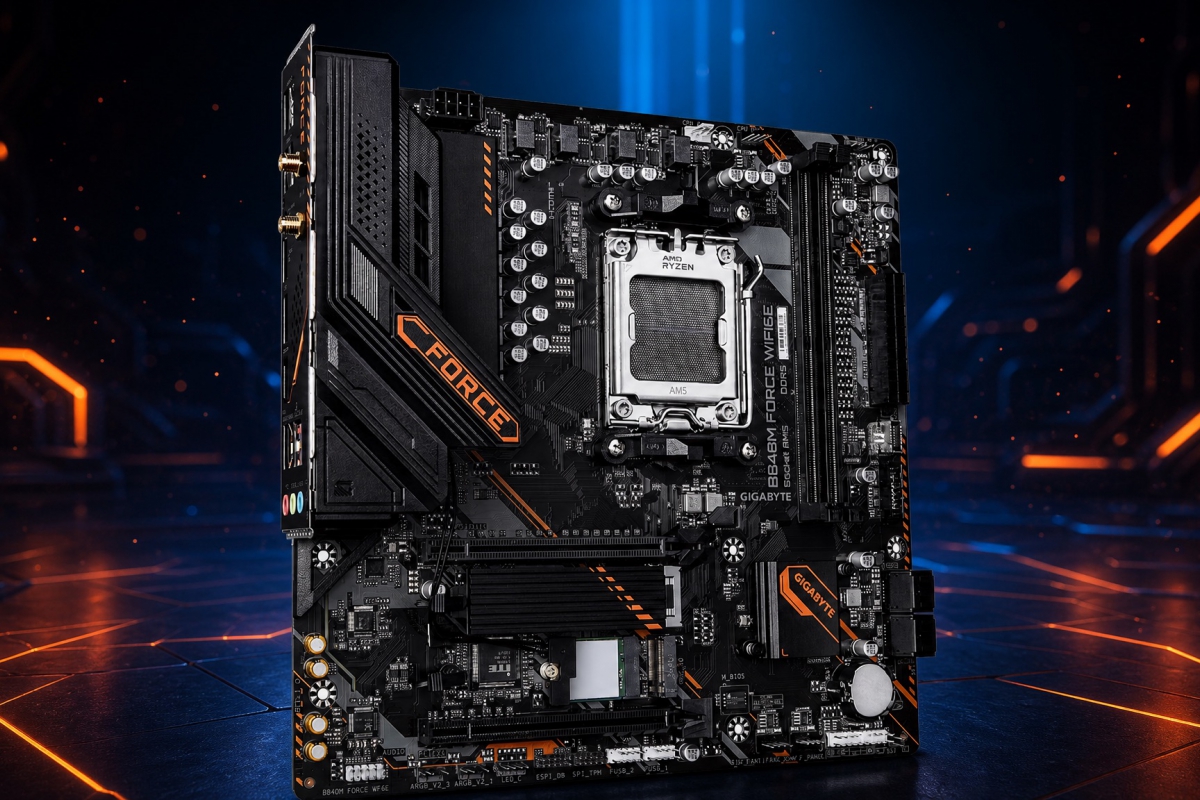 GIGABYTE launches B840M motherboard with orange and black design: includes X3D Turbo Mode and DDR5 tuning