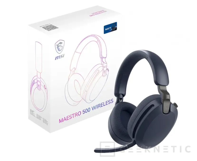 Geeknetic MSI Maestro 500 Wireless: headphones with 90 hours of autonomy and triple connectivity 2