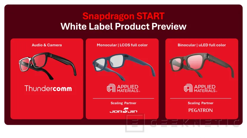 Geeknetic Snapdragon START platform allows companies to launch AI glasses quickly and at low cost 2