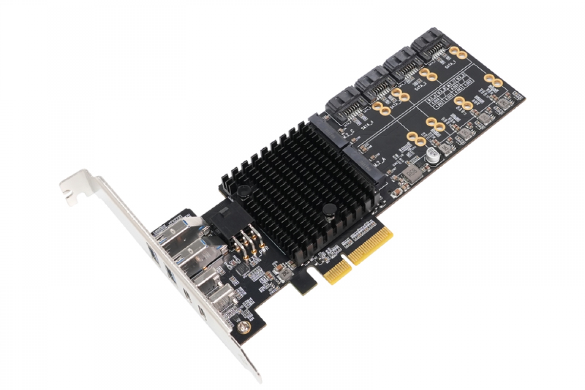 LEKUO PB65MX3 card adds up to 4 M.2 slots for SSD and multiple USB-C up to 20 Gbps