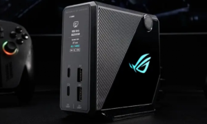 ASUS ROG Flux Charger Dock: a dock with an LCD screen capable of powering laptops and peripherals with 260 W of power