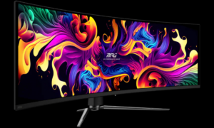 The 49-inch QD-OLED MSI MPG 491CQPX monitor drops to 764 euros from the MSI store