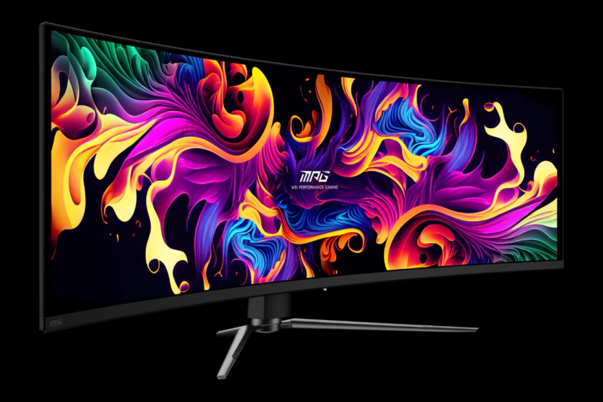 The 49-inch QD-OLED MSI MPG 491CQPX monitor drops to 764 euros from the MSI store