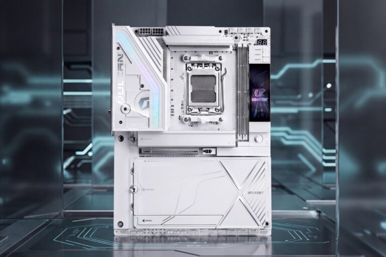 Colorful launches a white X870E board with screen, USB4 and five M.2 slots
