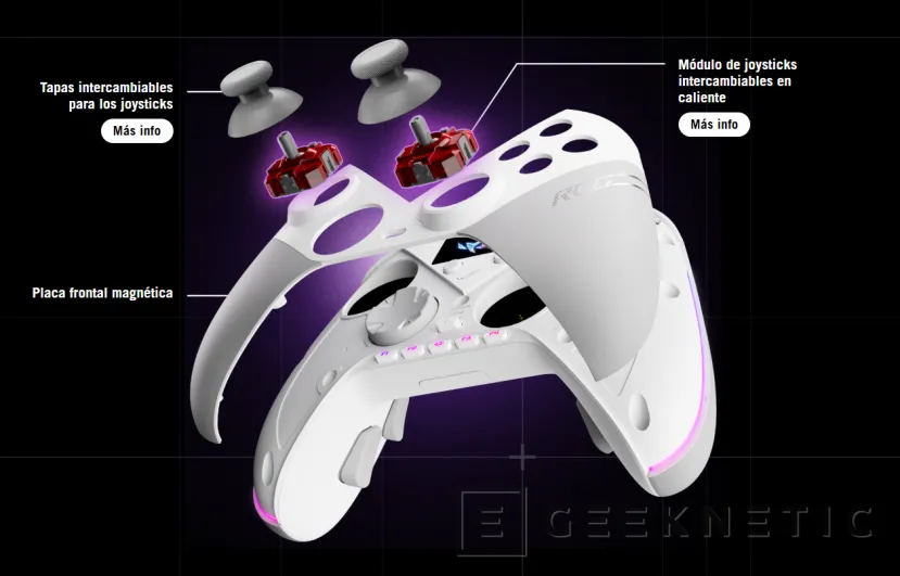 Geeknetic The new ASUS ROG Raikiri II Pro Gamepad features 8,000 Hz polling rate and on-the-fly swappable TMR joystick 3