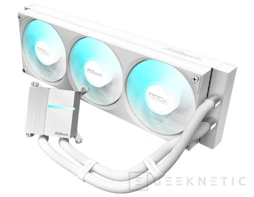 Geeknetic ASRock launches its new range of Rock Series liquid coolers with screen and fans in a single block 2