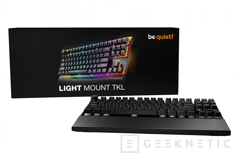 Geeknetic The be quiet keyboard! Light Mount TKL and the Mousepad XL will be available on August 25 for 139.90 and 34.90 euros respectively 4
