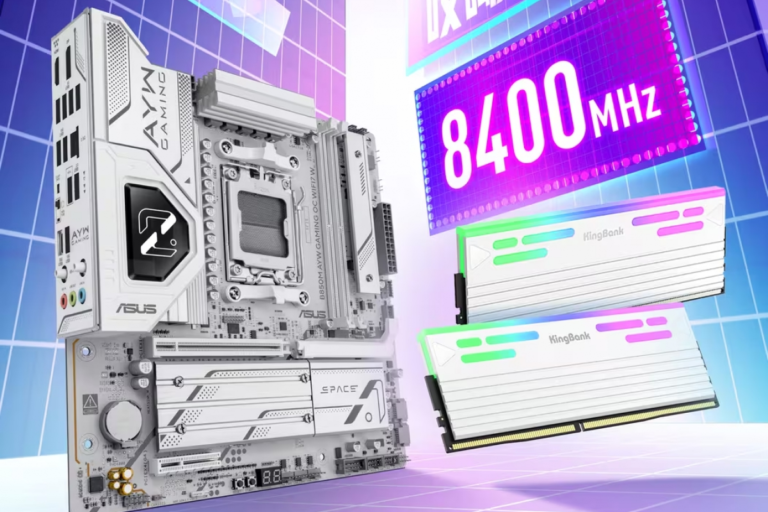 ASUS achieves speeds of 8,400 MT/s with DDR5 memory with CXMT chips on a ROG B850M motherboard