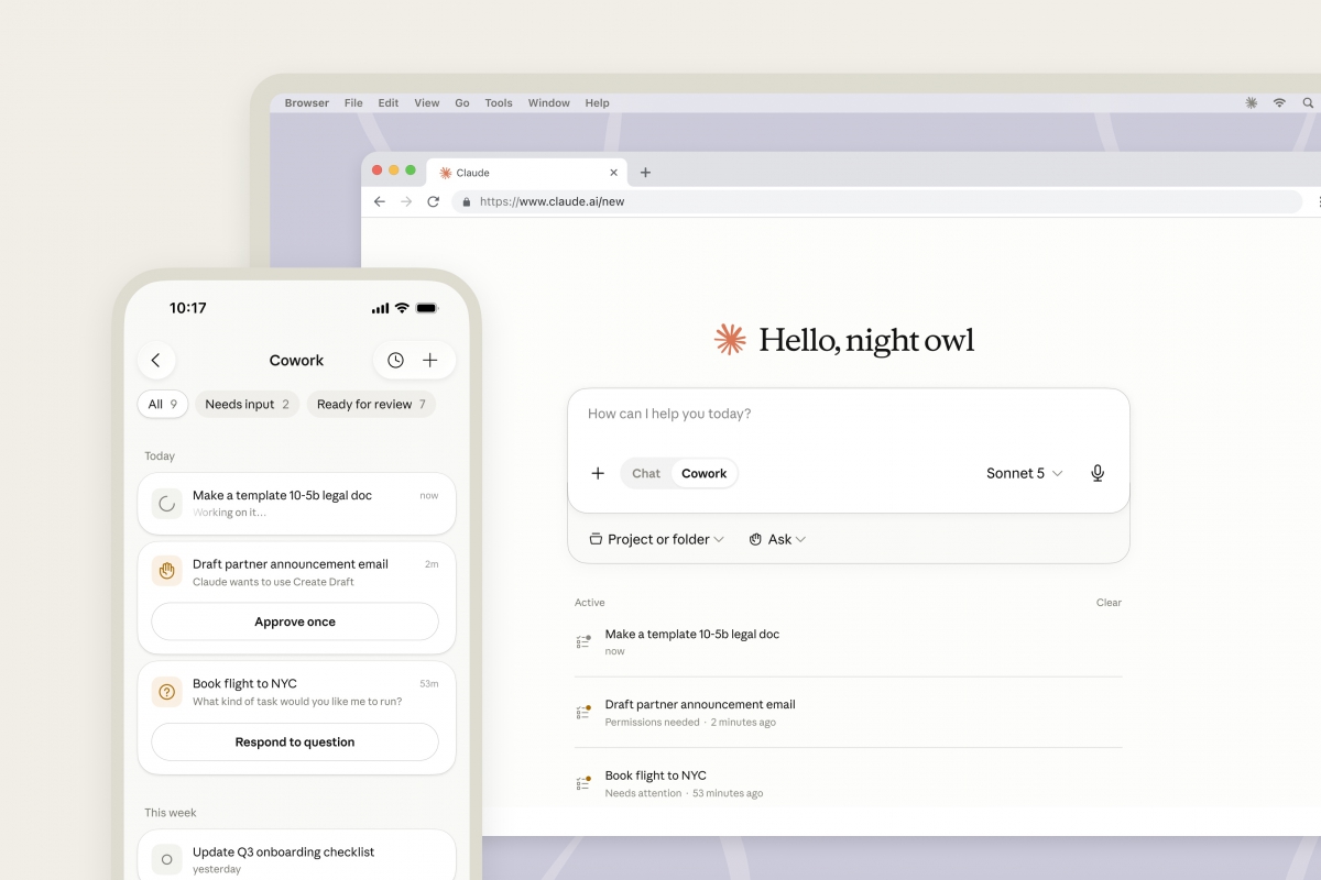 Anthropic brings Claude Cowork to mobile and web so your sessions remain active outside the desktop