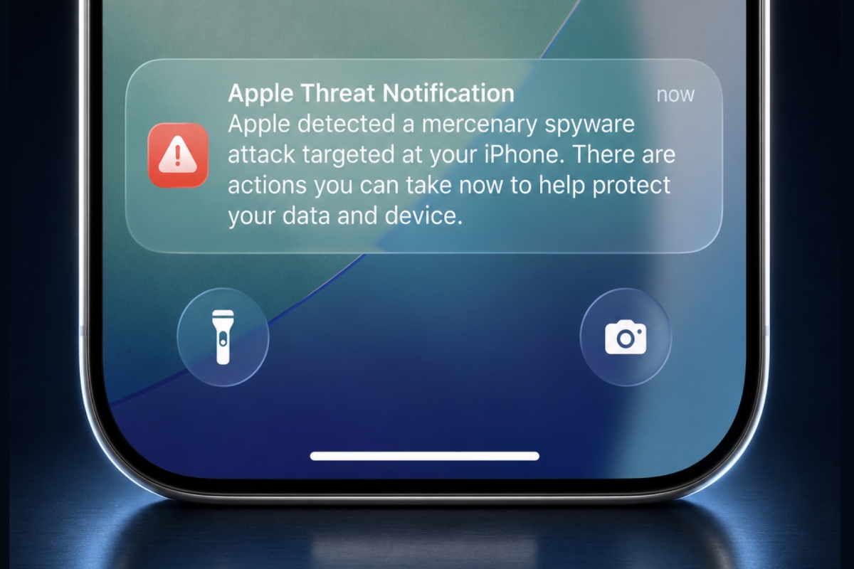 Apple changes the channel of its mercenary spyware notices and they now appear directly on the iPhone lock screen