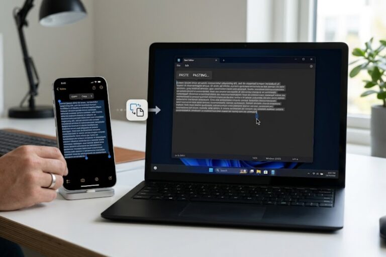 Apple is working on a new feature that will allow you to copy and paste text and other content to and from iPhones on a Windows PC