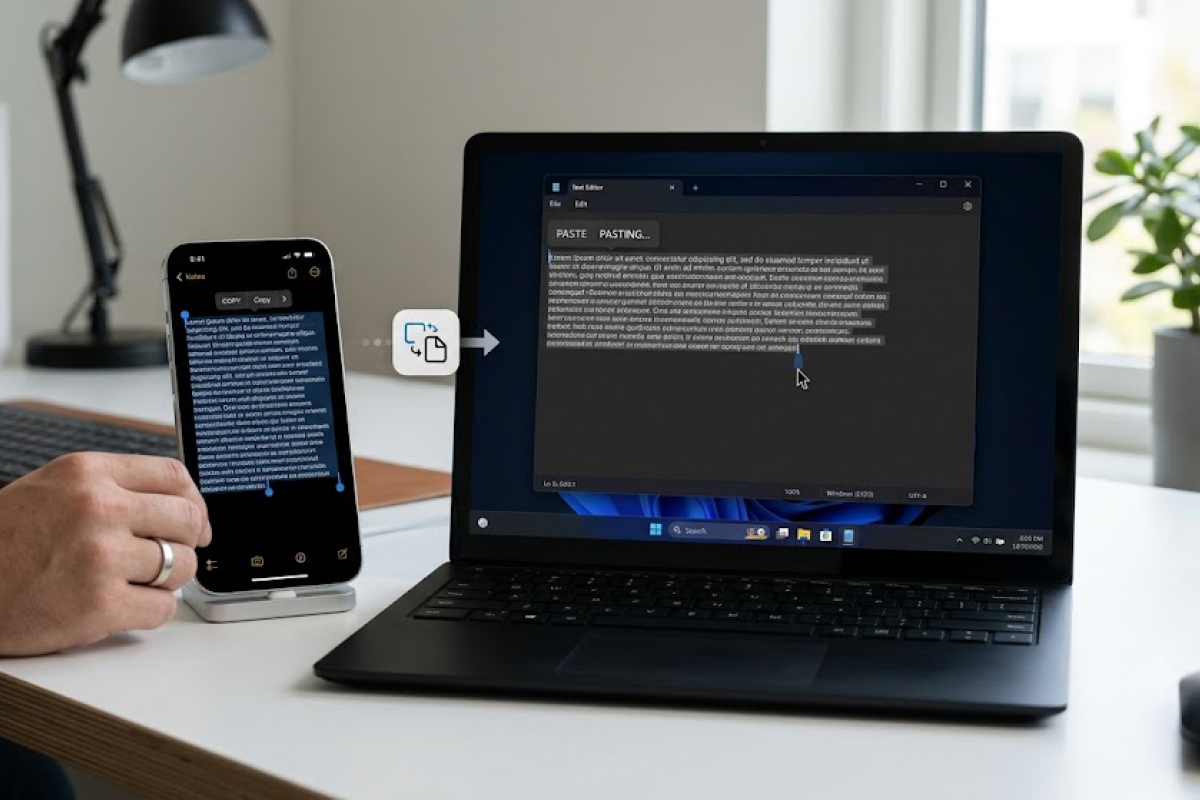 Apple is working on a new feature that will allow you to copy and paste text and other content to and from iPhones on a Windows PC
