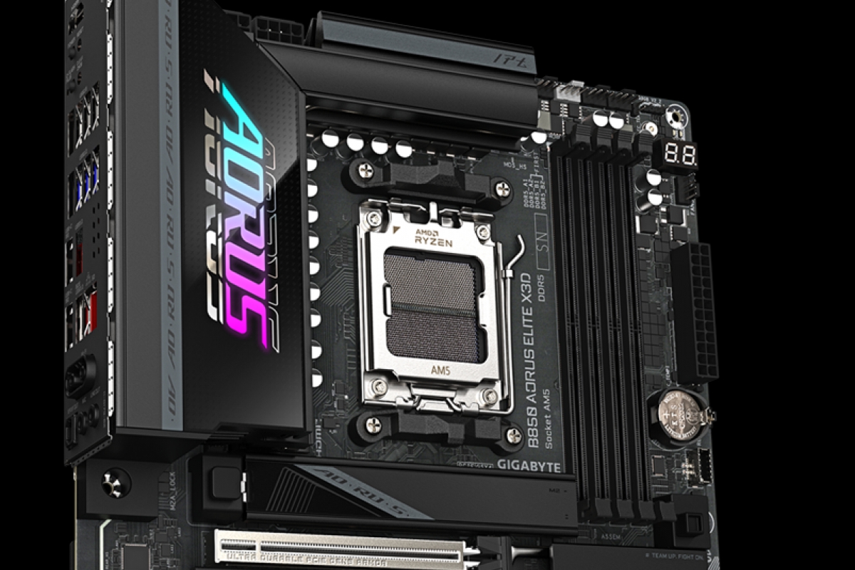 GIGABYTE Unveils AORUS B850 ELITE X3D Motherboard with Turbo X3D 2.0 and Low Latency AMD EXPO DDR5 Support