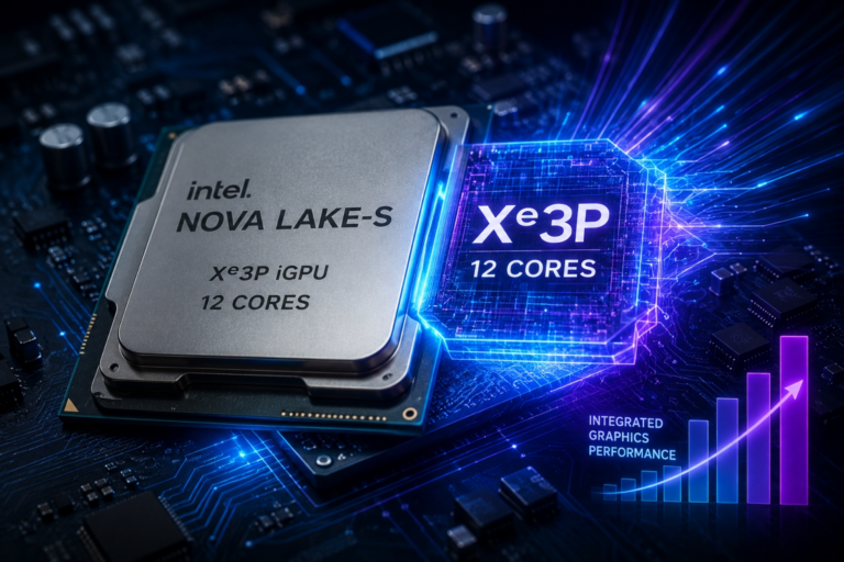 Intel Nova Lake for desktops and laptops will have at least one variant with 12 Xe3P GPU cores