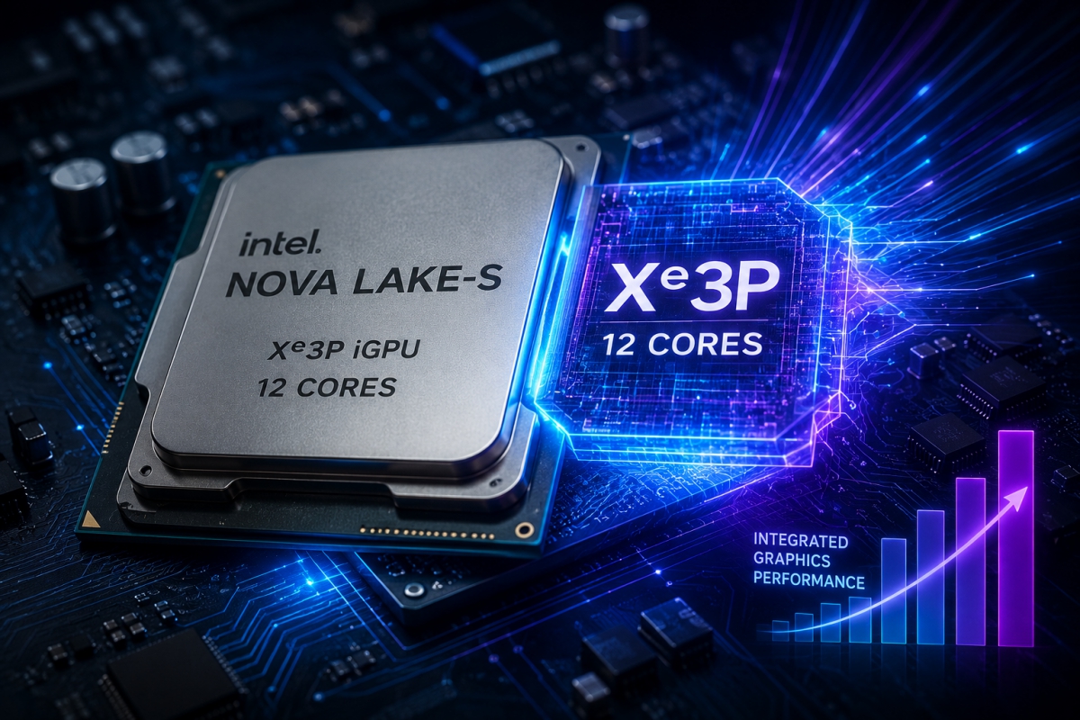 Intel Nova Lake for desktops and laptops will have at least one variant with 12 Xe3P GPU cores