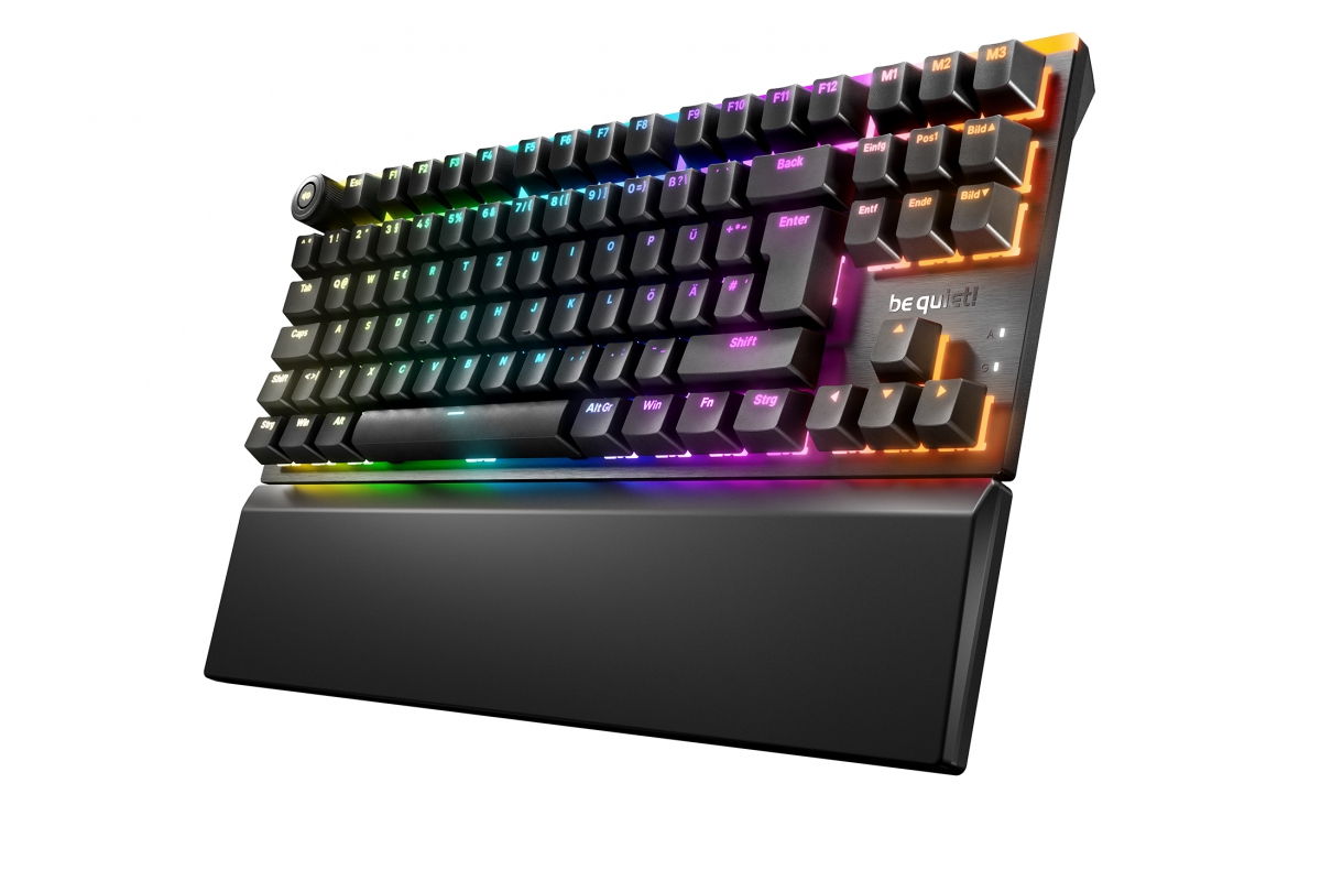 The be quiet! keyboard Light Mount TKL and the Mousepad XL will be available on August 25 for 139.90 and 34.90 euros respectively