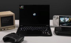 They test SteamOS 3.9 on a laptop with an AMD Ryzen AI Max+ 392 and a Radeon 8060S with games like Spider-Man 2 at more than 80 FPS