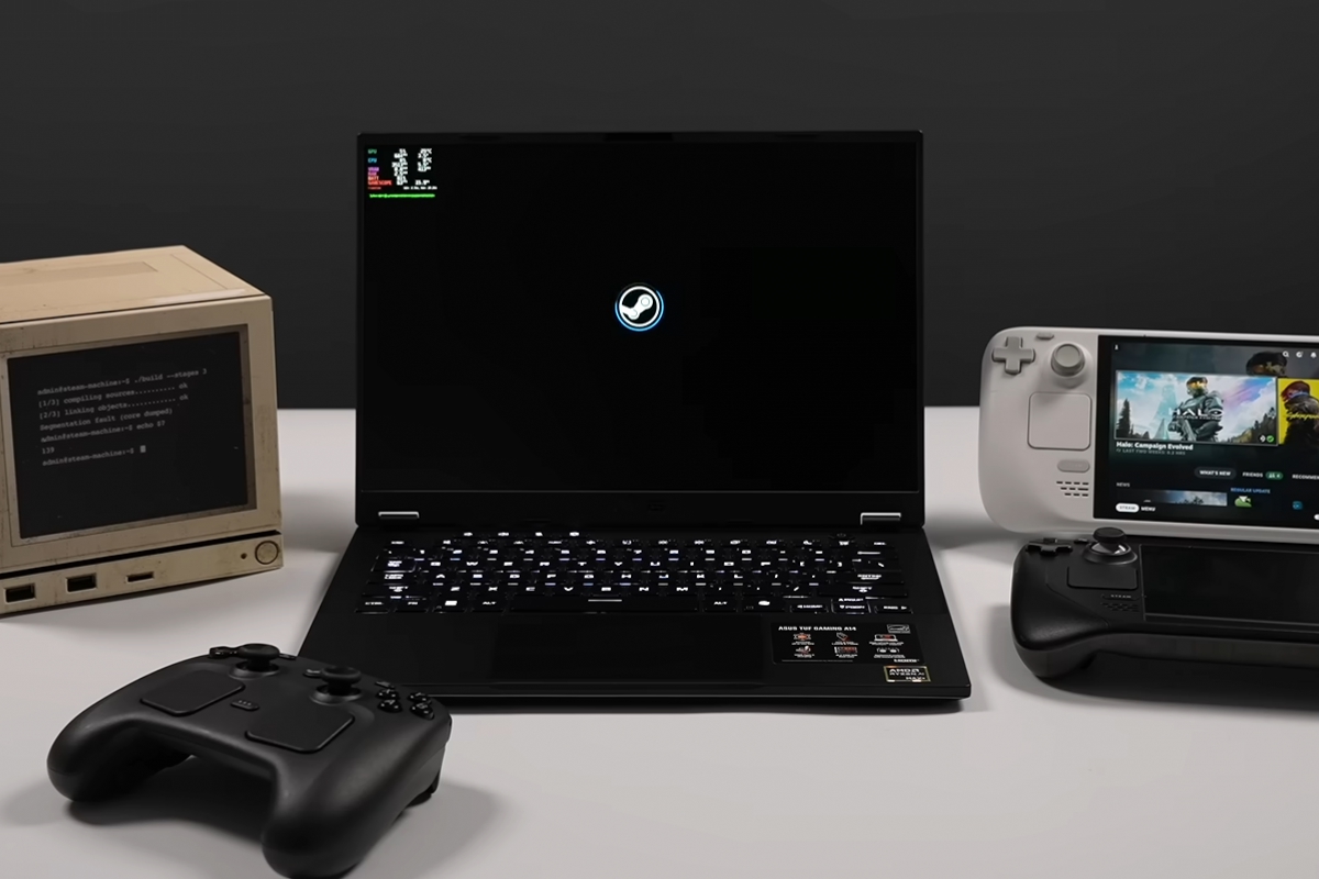 They test SteamOS 3.9 on a laptop with an AMD Ryzen AI Max+ 392 and a Radeon 8060S with games like Spider-Man 2 at more than 80 FPS
