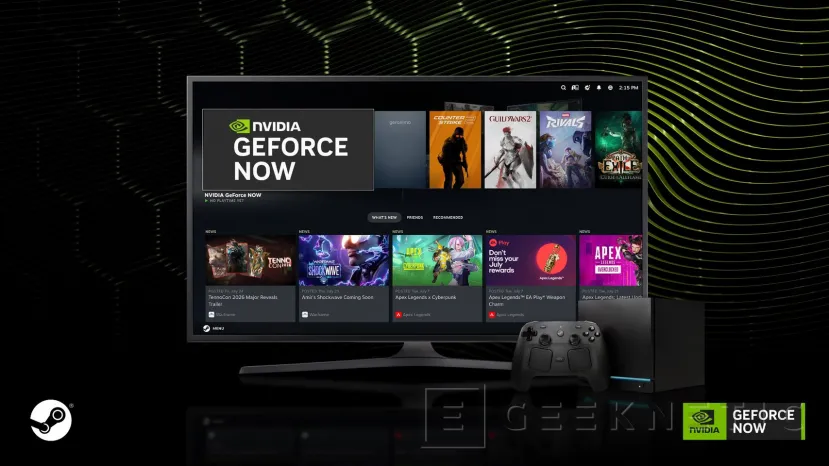 Geeknetic GeForce NOW releases DLSS 4.5 controls and integrates with GOG, Firefox and Steam Machine 2