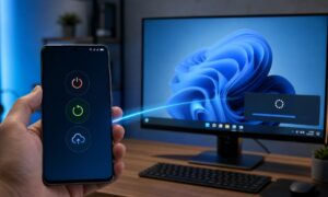 Windows 11 prepares controls to turn off, restart and update the PC from an Android mobile
