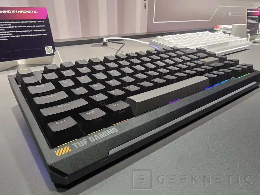 Geeknetic ASUS presents the TUF GAMING K4 MAGNETIC, a gaming keyboard with 8,000 Hz and adjustable actuation distance 2