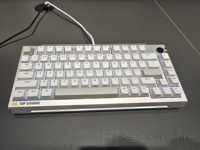 Geeknetic ASUS presents the TUF GAMING K4 MAGNETIC, a gaming keyboard with 8,000 Hz and adjustable actuation distance 3