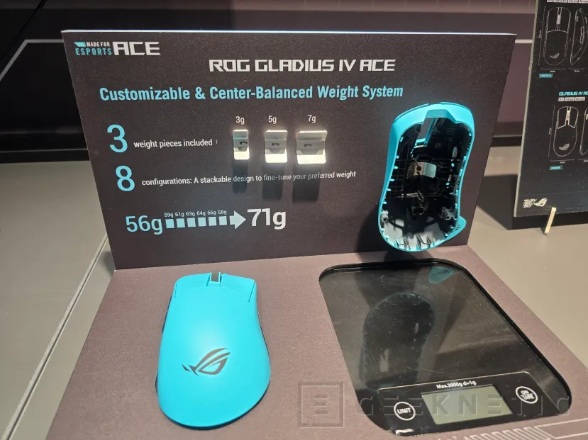 Geeknetic ASUS ROG launches the Gladius IV ACE with 8K and 65,000 DPI and recovers the SPATHA X 65K with 12 programmable buttons 2