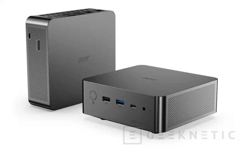 Geeknetic Acer Veriton RI110 AI: a mini PC with Intel Core Ultra X7 358H, Arc B390 graphics and OCuLink 3 port