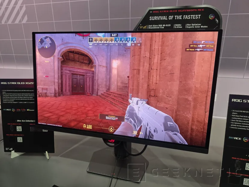 Geeknetic ASUS ROG Swift OLED PG259QWS Ace: 720 Hz to be crowned the world's fastest OLED monitor 6