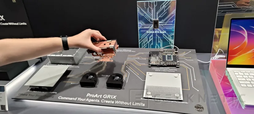 Geeknetic This is the ASUS ProArt GR1X, a mini PC with NVIDIA RTX Spark N1X chip, 128 GB of memory and 140 W TDP 3