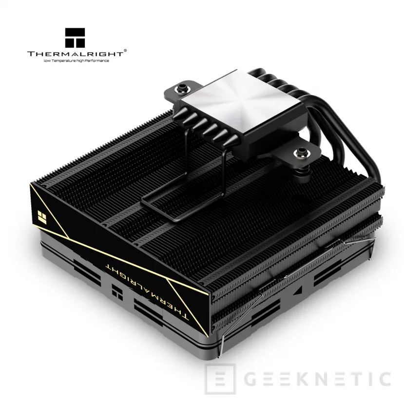 Geeknetic The new Thermalright AXP120-X77 and X77 BLACK are low profile heatsinks of only 77 mm with 6 heatpipes 3