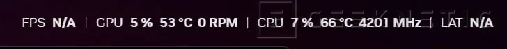 Geeknetic NVIDIA adds CPU information in performance metrics overlay 2