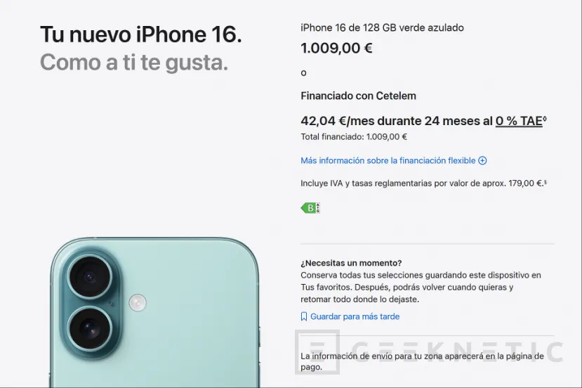 Geeknetic Apple also raises the price up to 150 euros on the iPhone 16, iPhone 17, iPhone 17e and iPhone Air 3