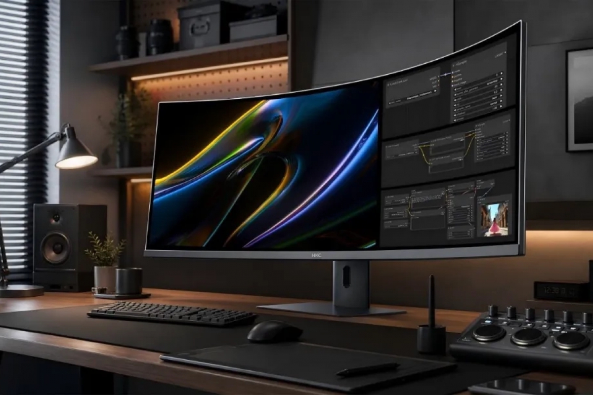 HKC presents its new 43.8-inch Tianqi monitor with 24:9 format, MiniLED and 180 Hz