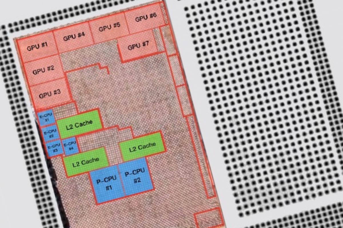 The Apple A20 Pro SoC is leaked at 2nm, revealing a 7-core GPU